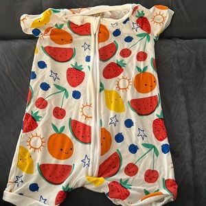 EUC Little Sleepies Shorty Romper 6-12 months